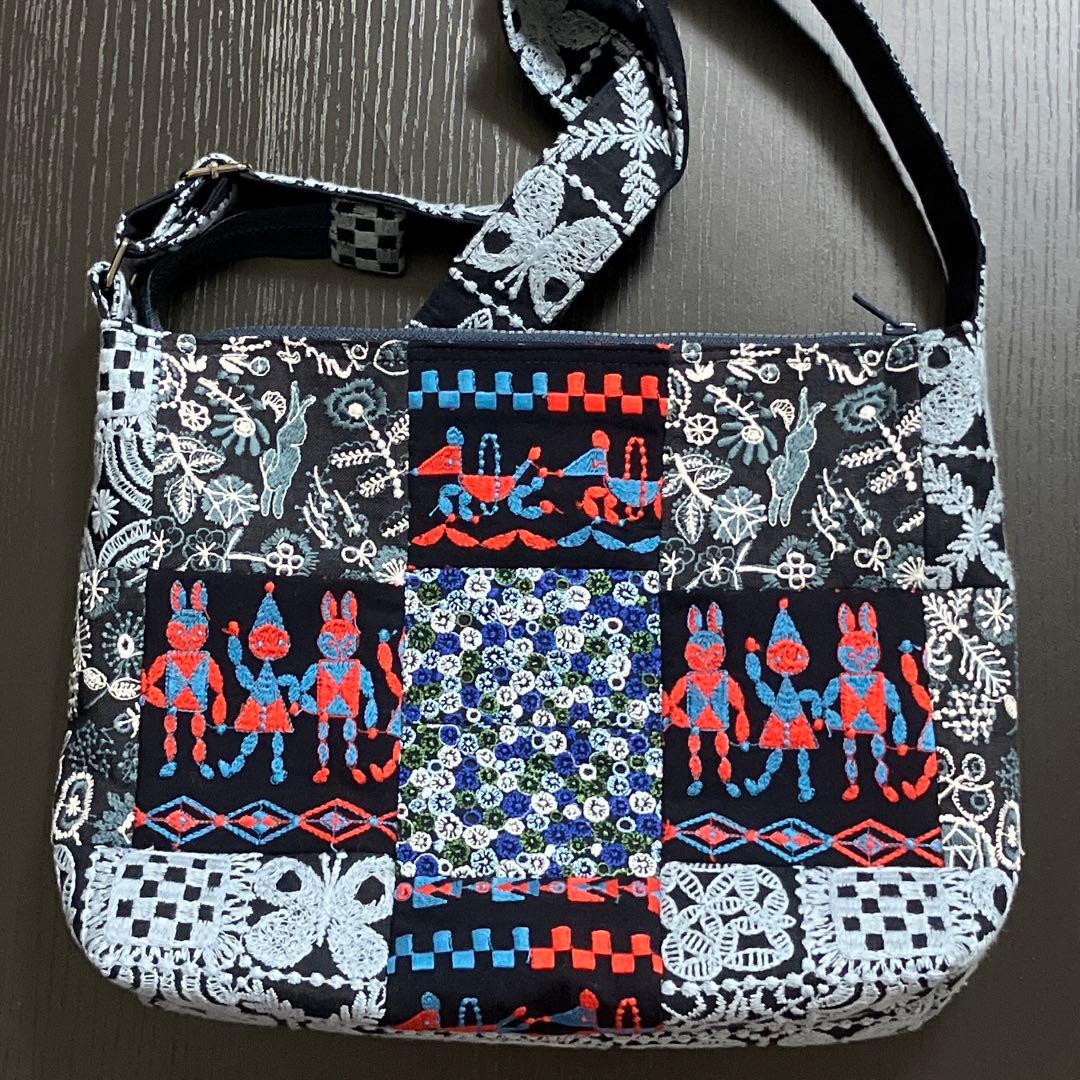 u)ミナペルホネン☆ハンドメイドパッチショルダーバッグ(forest tile)