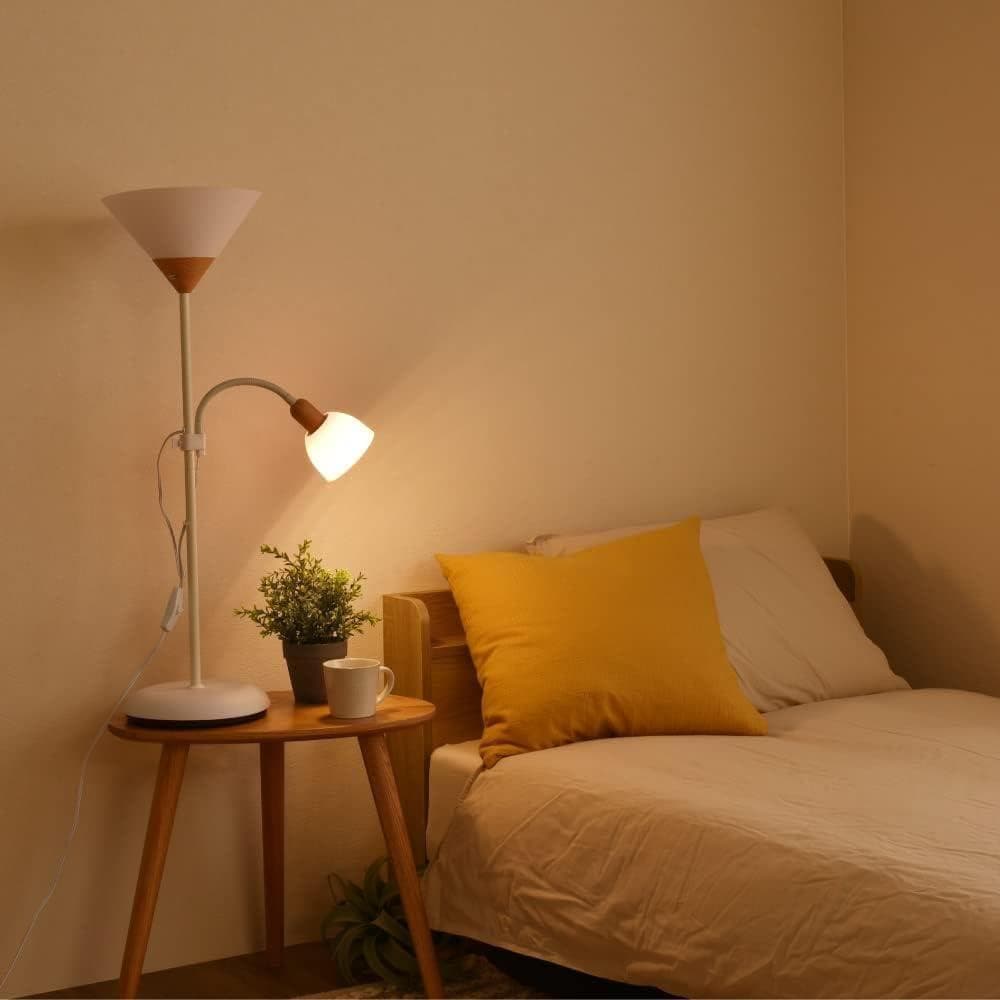 【M2193-81-53】木目調2灯フロアライト 調光調色対応 間接照明