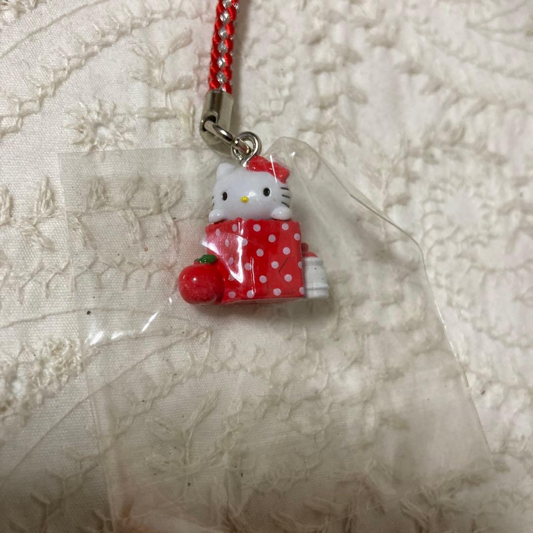 ご当地キティ　根付け　もしもしKTりんご