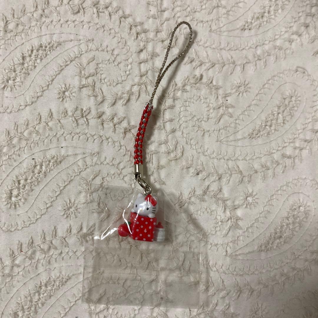 ご当地キティ　根付け　もしもしKTりんご