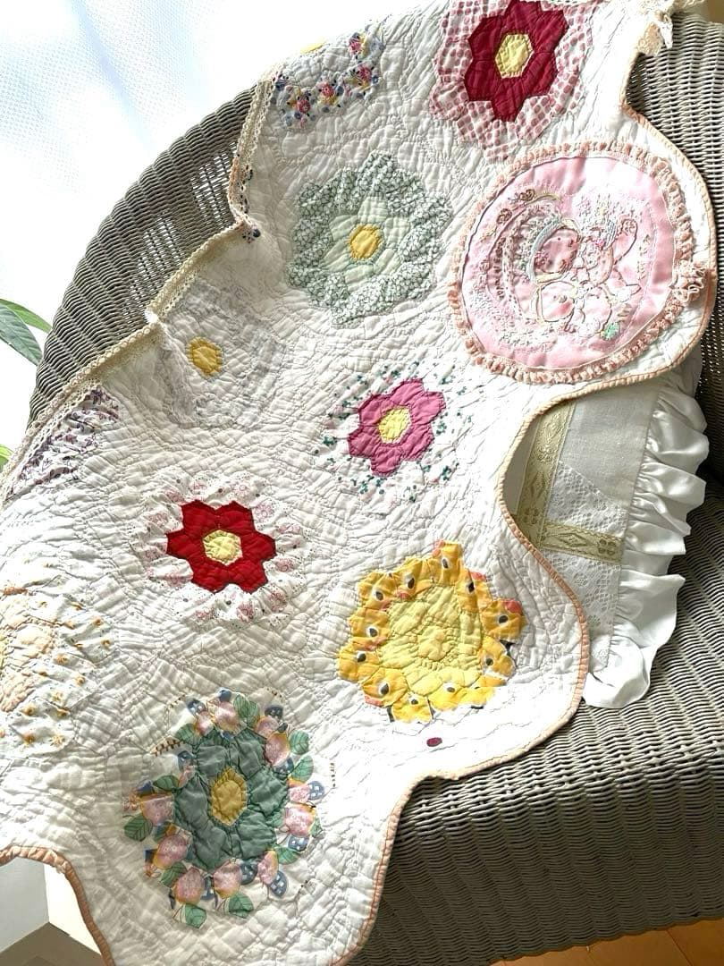 アンティークキルト＆ハンドメイドアニマル刺繍·͜· ♡