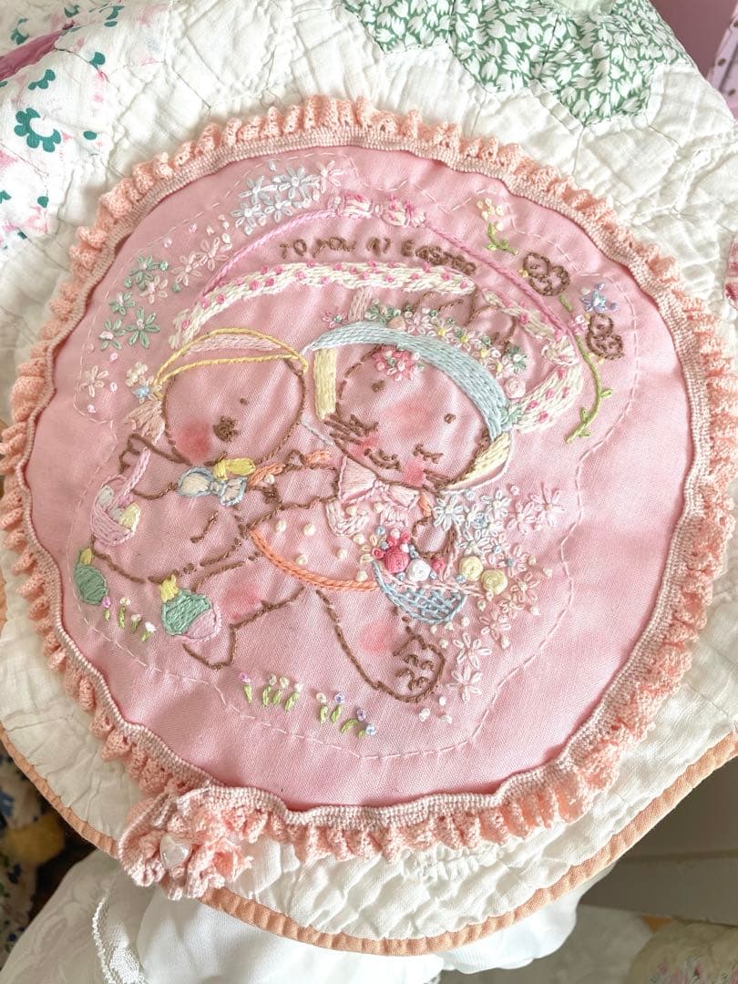 アンティークキルト＆ハンドメイドアニマル刺繍·͜· ♡