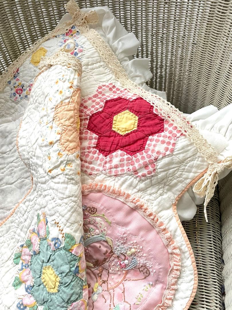 アンティークキルト＆ハンドメイドアニマル刺繍·͜· ♡
