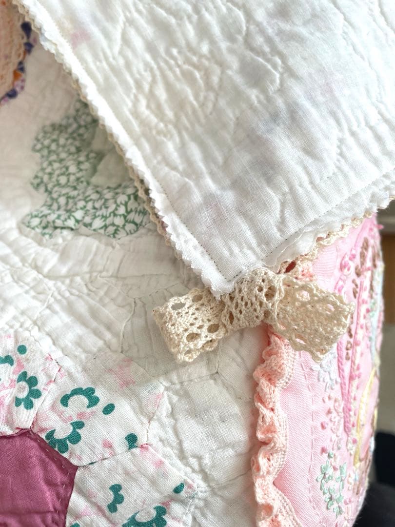 アンティークキルト＆ハンドメイドアニマル刺繍·͜· ♡