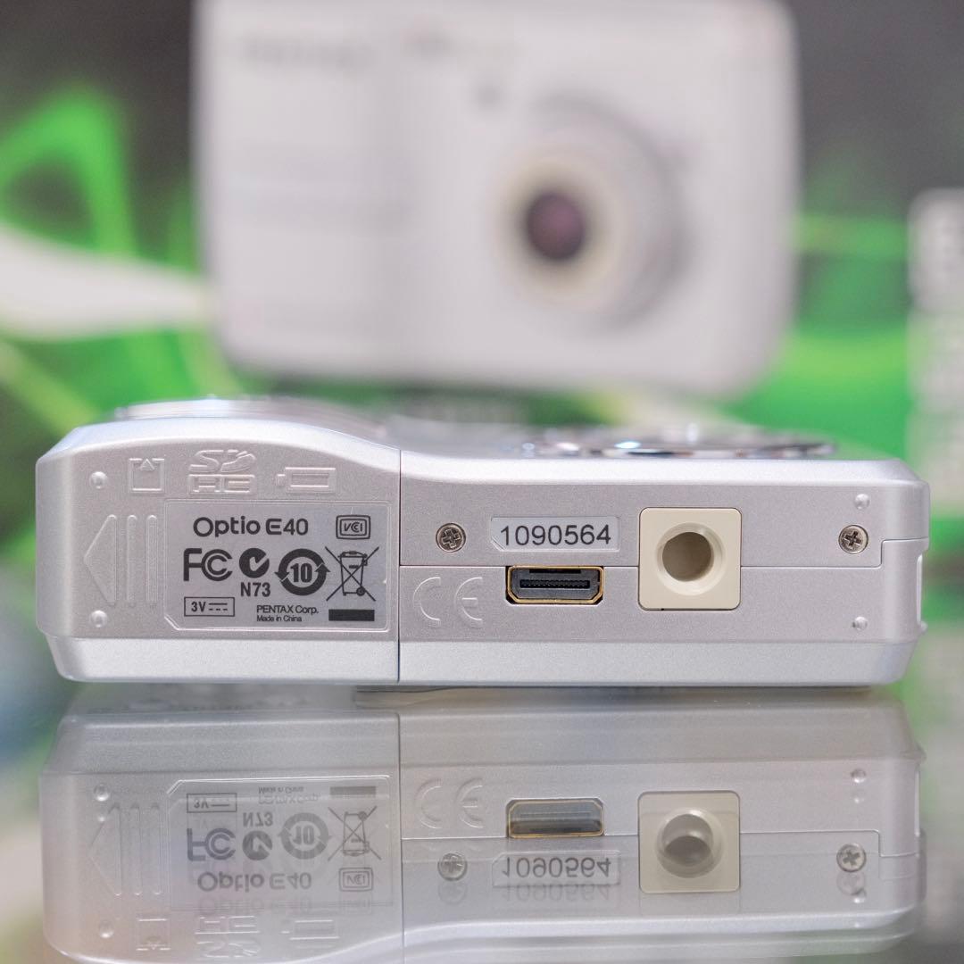 未使用品 希少名機 Y2K 平成レトロ PENTAX Optio E40 箱付き