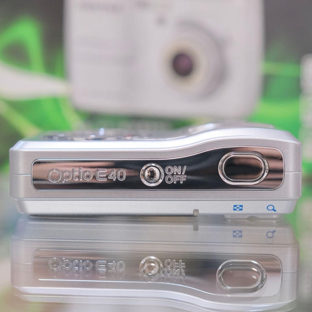 未使用品 希少名機 Y2K 平成レトロ PENTAX Optio E40 箱付き