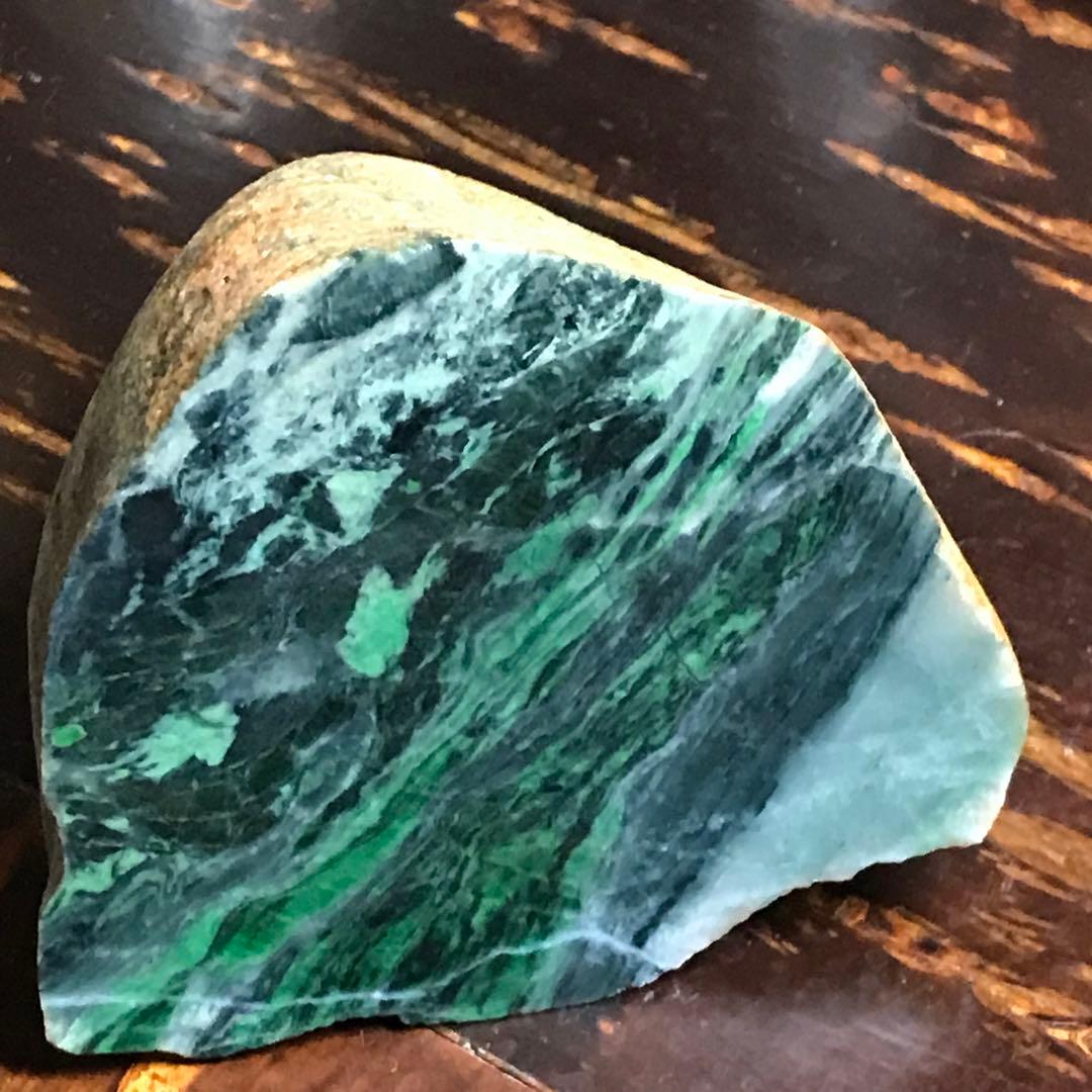 翡翠輝石　コスモクロア　原石　495g