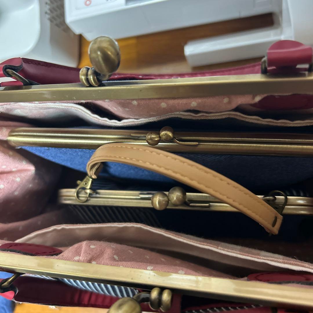 ハンドメイド　ガマ口バッグセット