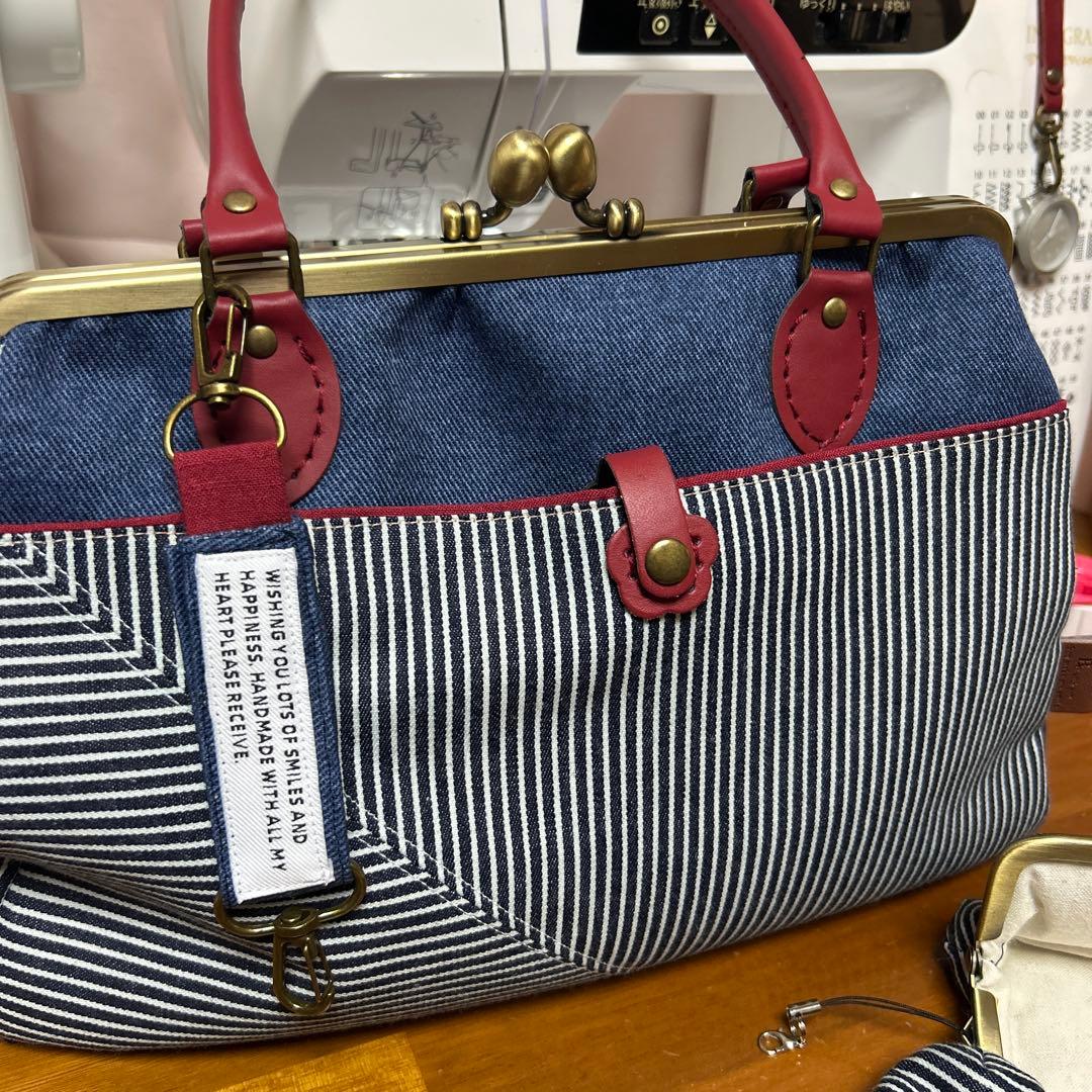 ハンドメイド　ガマ口バッグセット