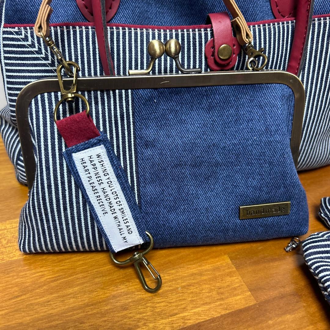 ハンドメイド　ガマ口バッグセット