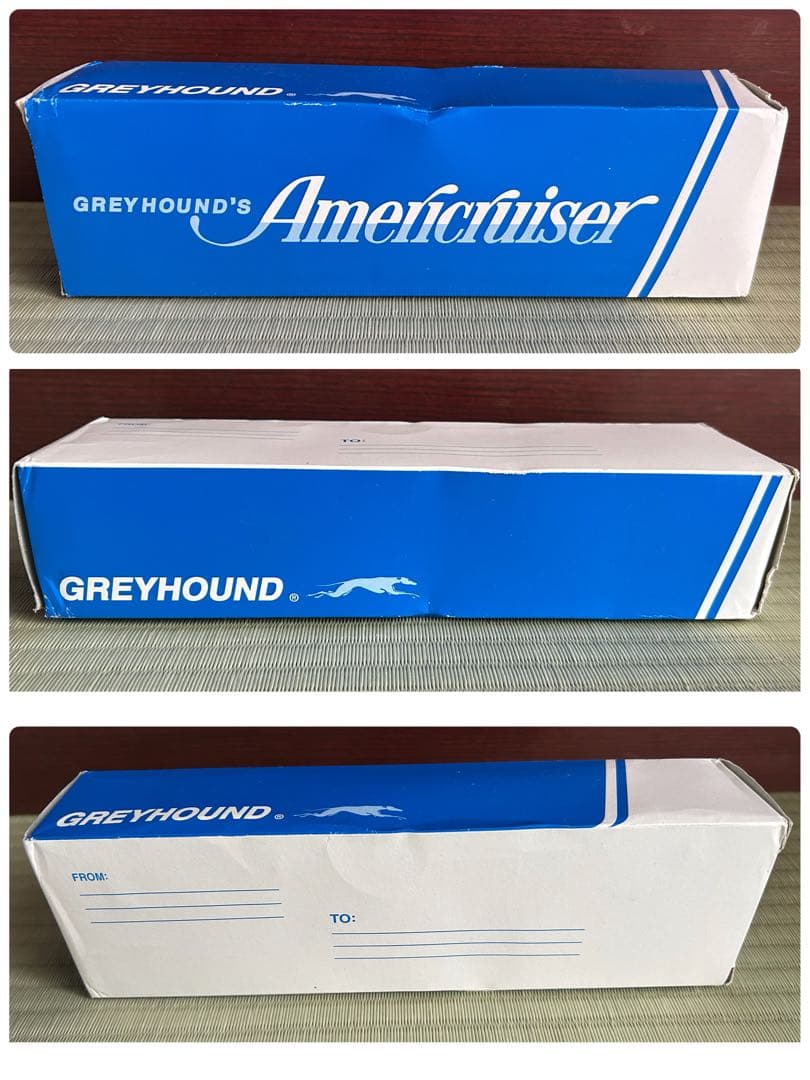 GREYHOUND Americruiser バス型ミニカー 貯金箱
