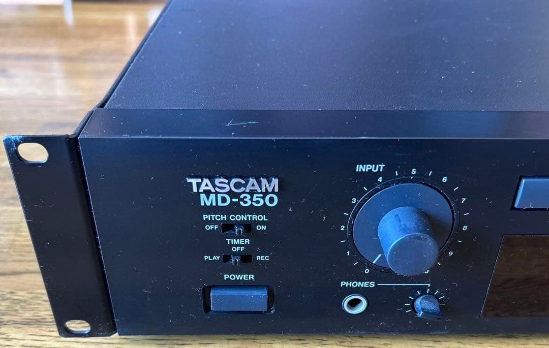TASCAM MD-350 業務用 MDレコーダー②MDプレーヤーオーディオ機器