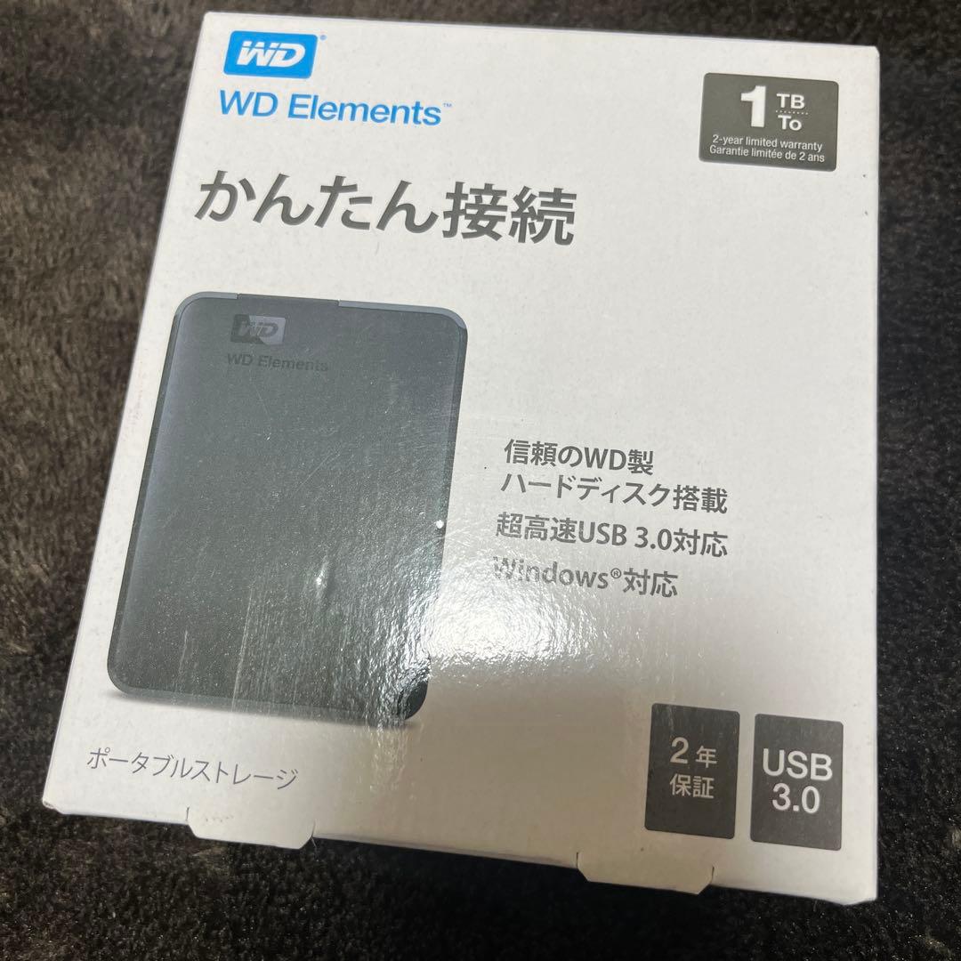WD Elements ポータブルストレージ 1TB