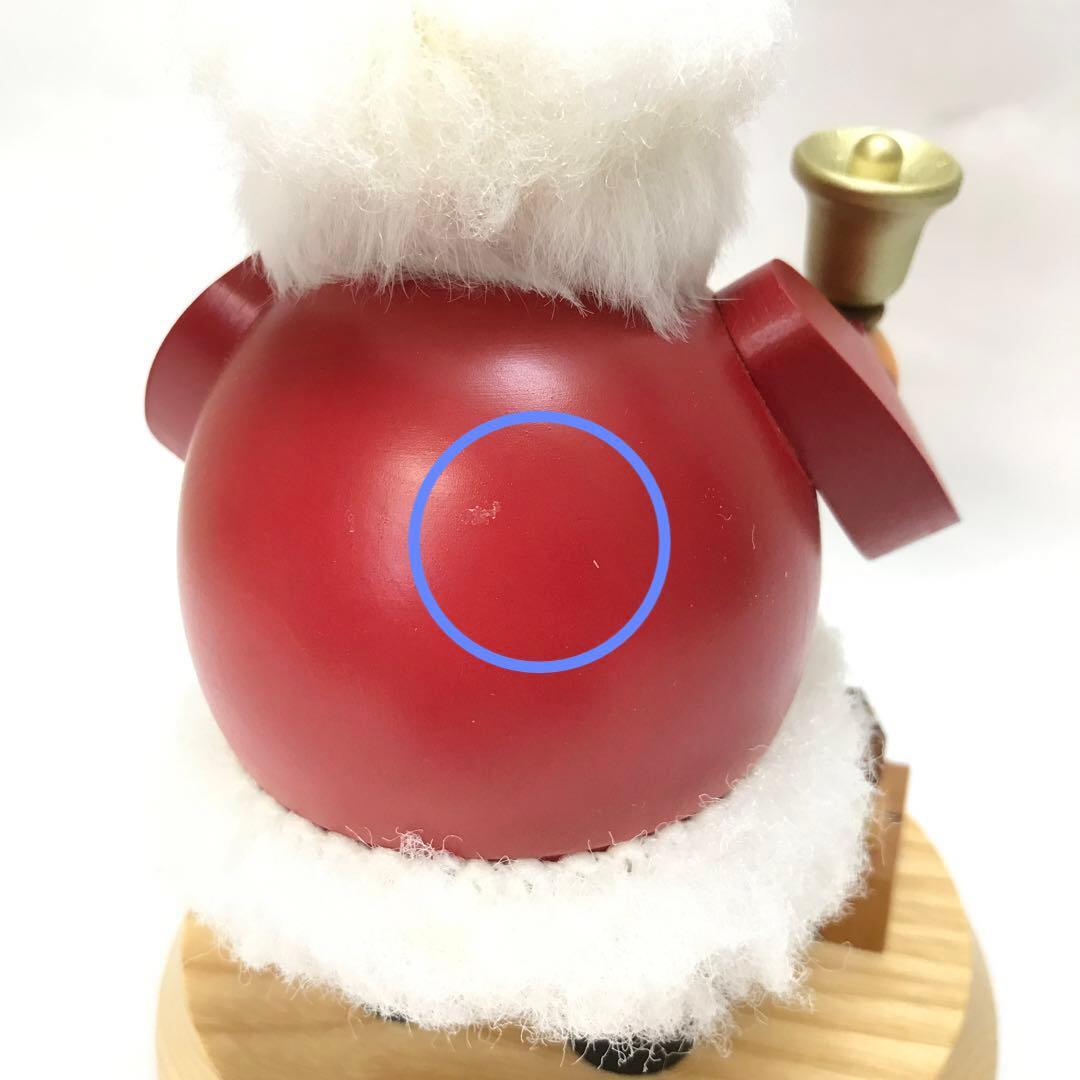 木製 サンタクロース 煙出し人形 約19cm ドイツ製 ミュラー社