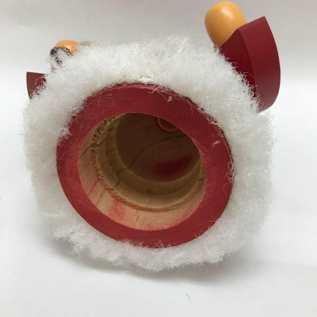 木製 サンタクロース 煙出し人形 約19cm ドイツ製 ミュラー社