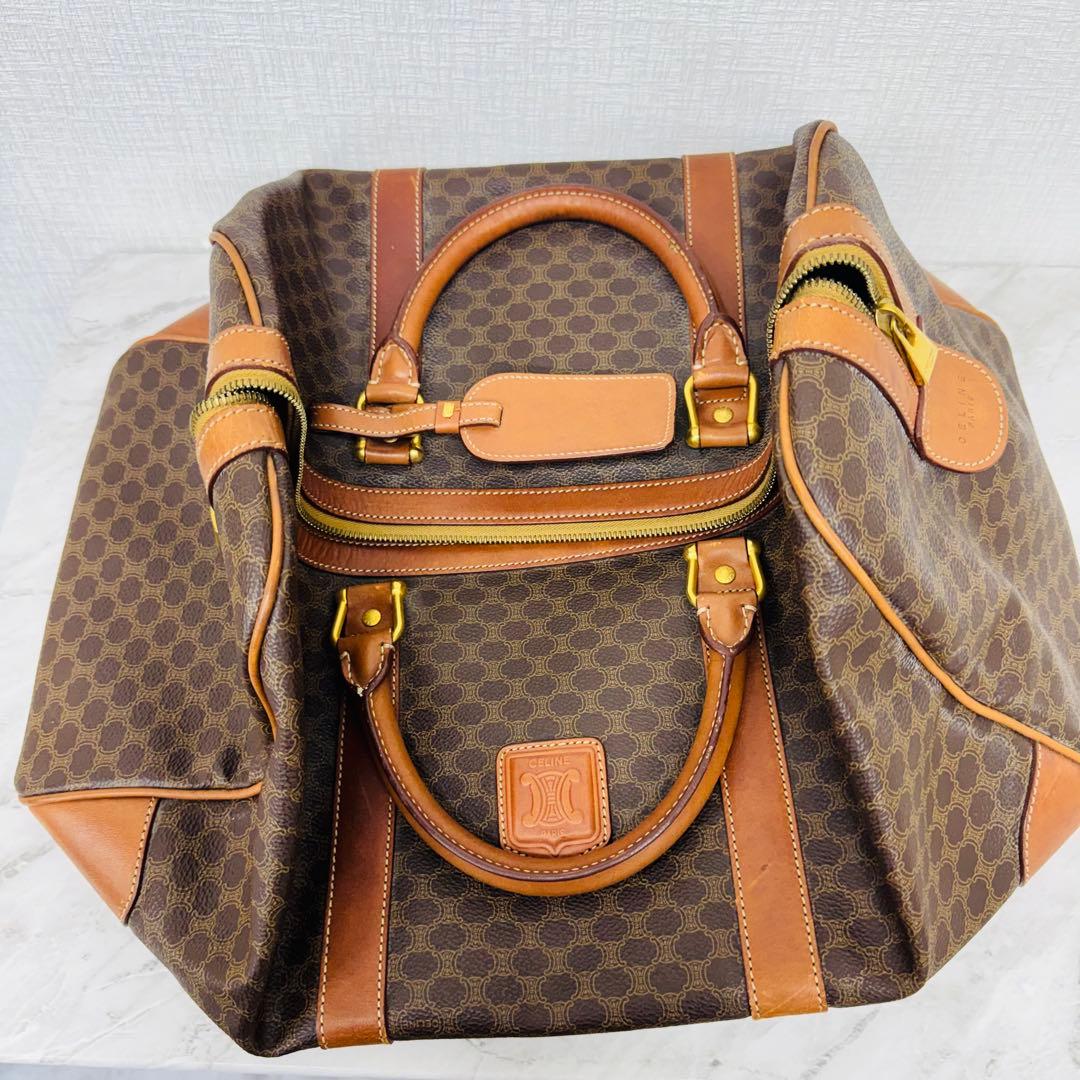 ✨CELINE✨セリーヌ✨マカダム✨ブラウン✨ヴィンテージ✨ボストンバッグ✨