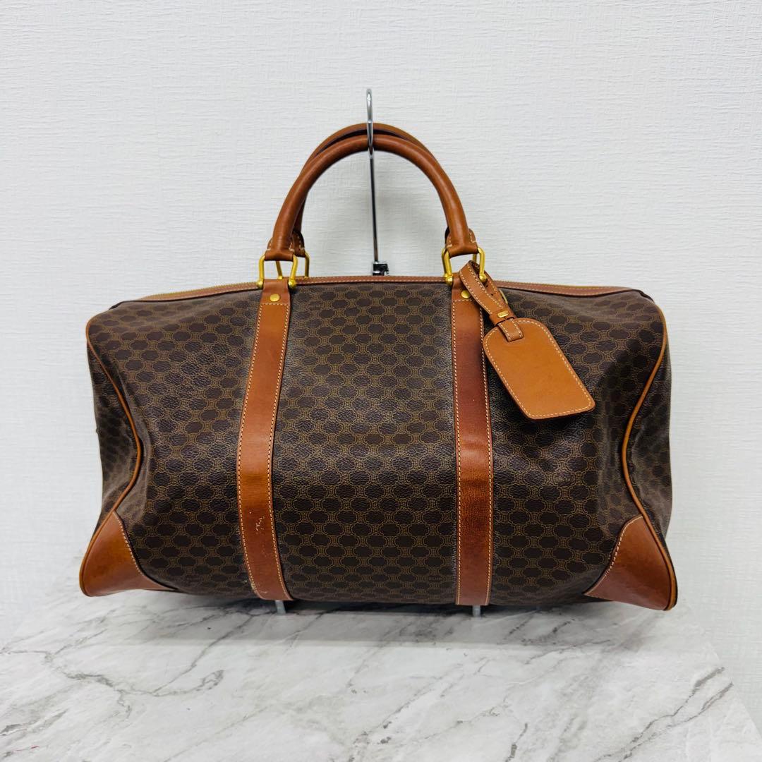 ✨CELINE✨セリーヌ✨マカダム✨ブラウン✨ヴィンテージ✨ボストンバッグ✨