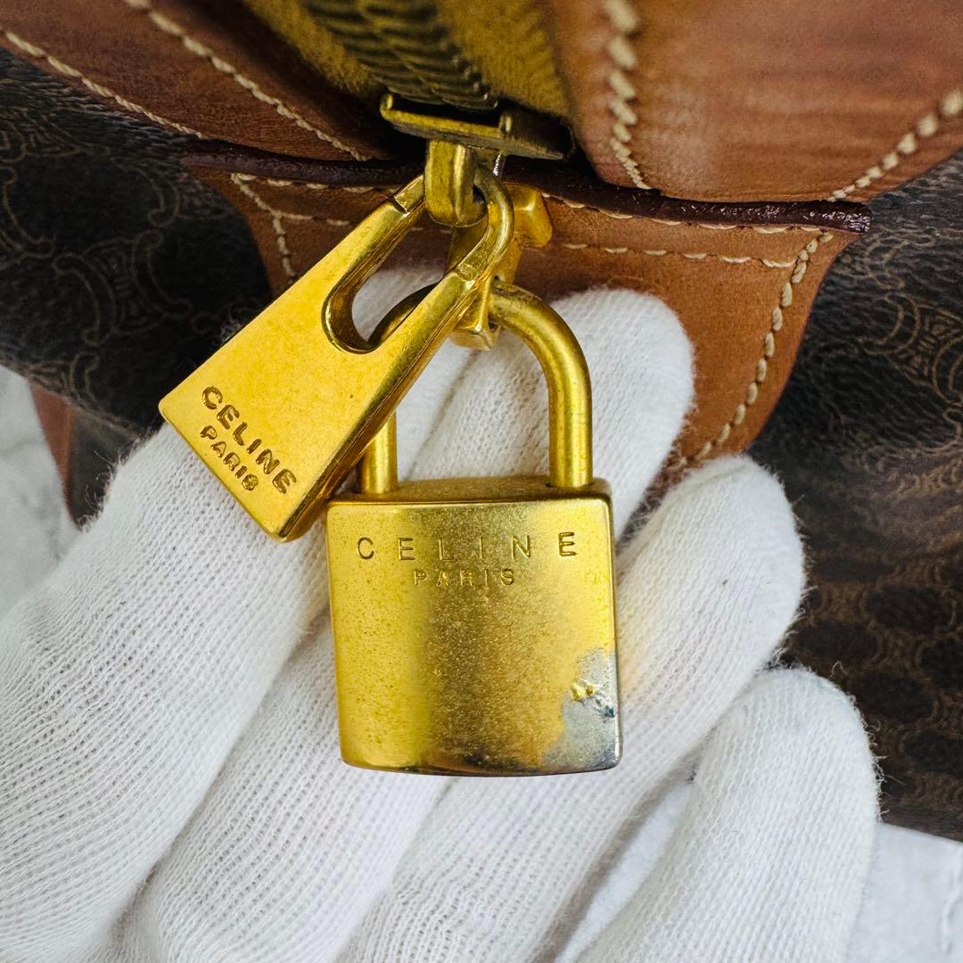 ✨CELINE✨セリーヌ✨マカダム✨ブラウン✨ヴィンテージ✨ボストンバッグ✨