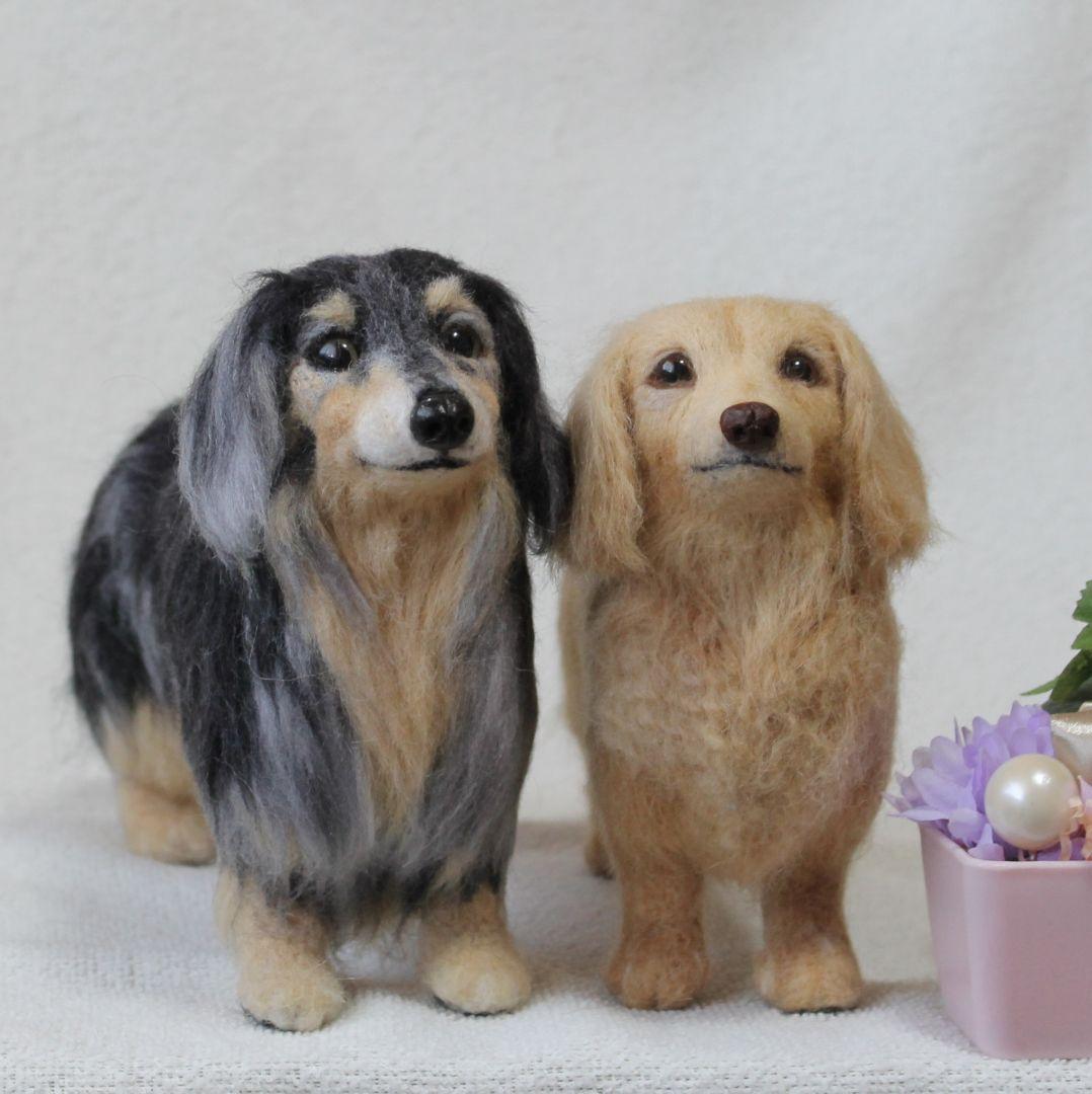 羊毛フェルト オーダー 「リアルで可愛いワンちゃん」ミニチュアダックス