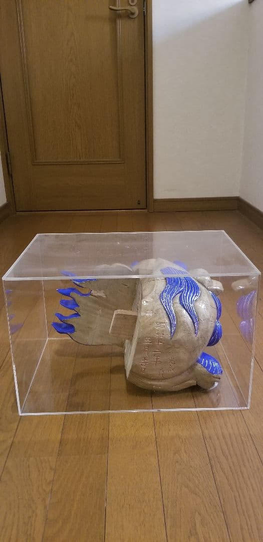 獅子彫刻 狛犬 木彫り 木鼻
