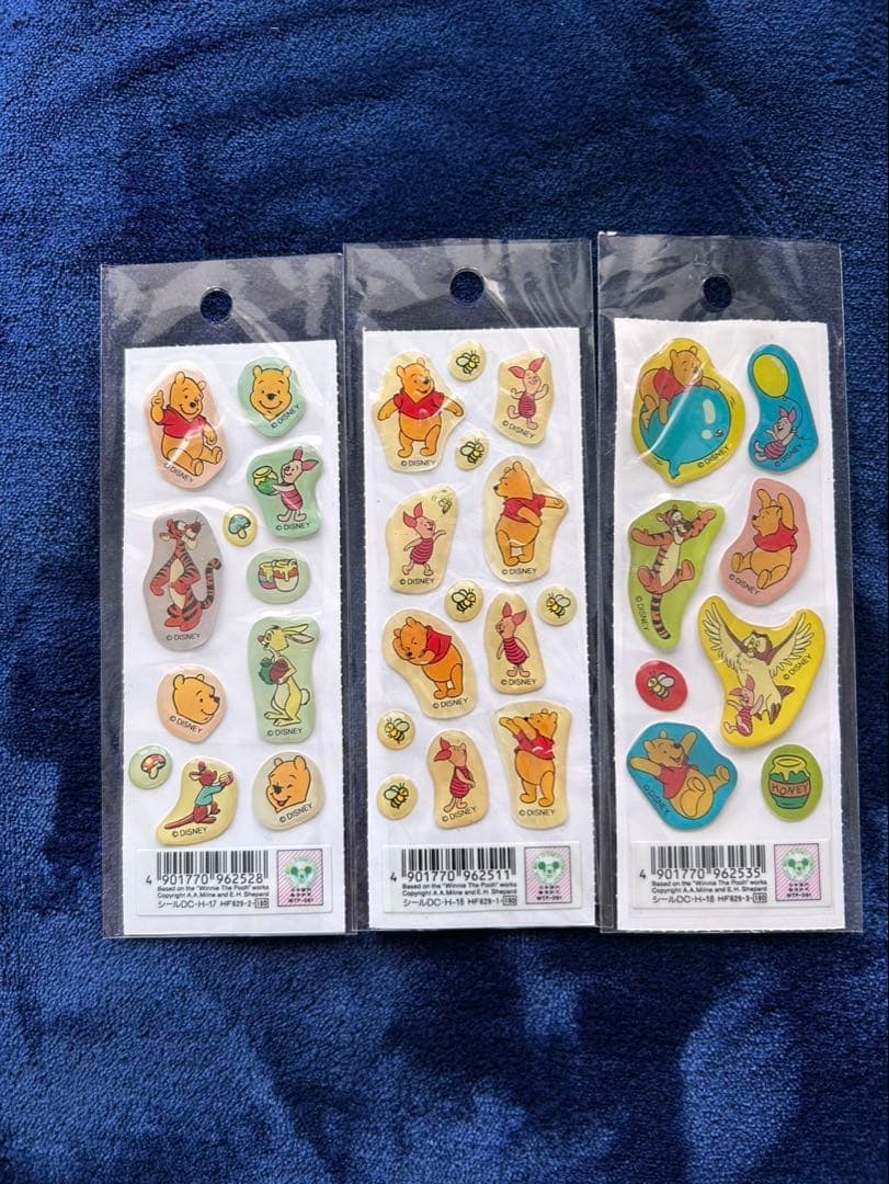 【超希少・当時物】くまのプーさん シールまとめ売り コルクシール 廃盤品