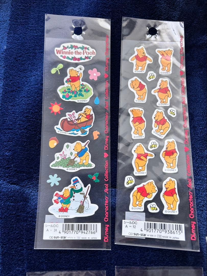 【超希少・当時物】くまのプーさん シールまとめ売り コルクシール 廃盤品