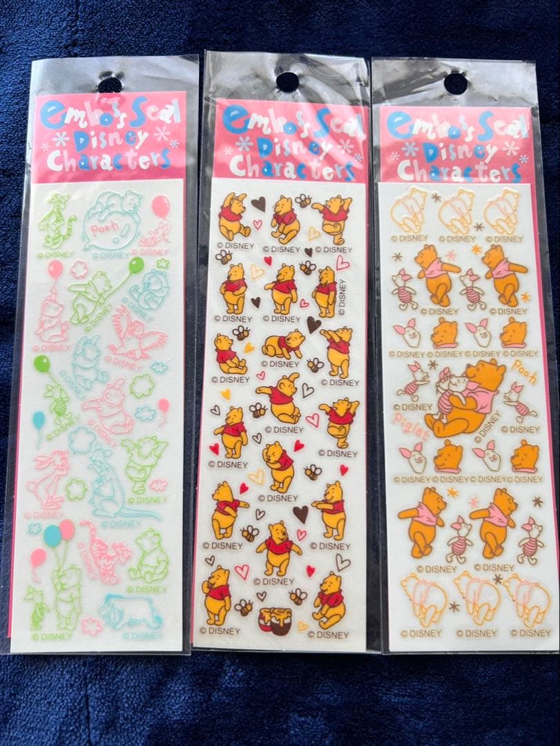【超希少・当時物】くまのプーさん シールまとめ売り コルクシール 廃盤品