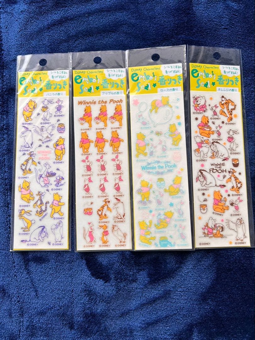 【超希少・当時物】くまのプーさん シールまとめ売り コルクシール 廃盤品