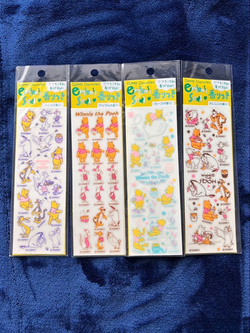【超希少・当時物】くまのプーさん シールまとめ売り コルクシール 廃盤品