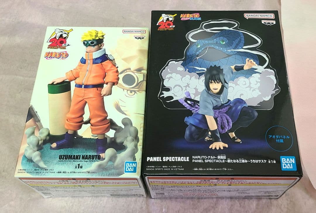 NARUTO-ナルト 20th サスケ プライズ フィギュア 4体セット
