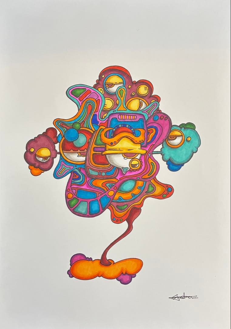 『FACE03』A4サイズ syoboオリジナル原画　コピック