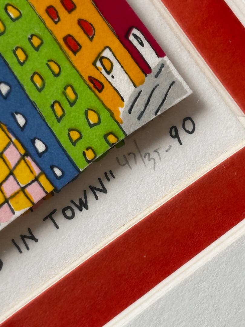 直筆サイン入り　ジェームズ・リジィ JAMES RIZZI 3Dアート