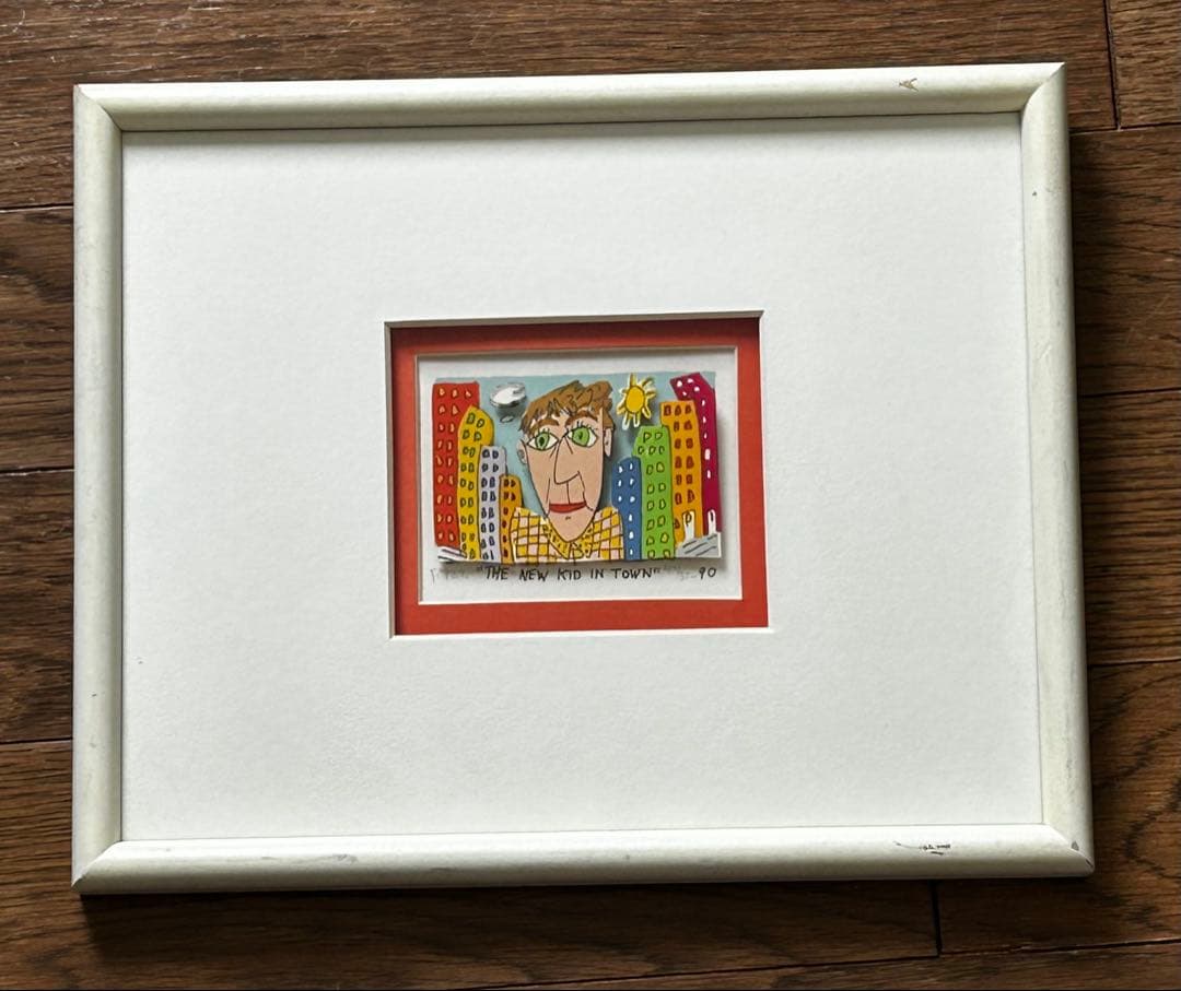 直筆サイン入り　ジェームズ・リジィ JAMES RIZZI 3Dアート