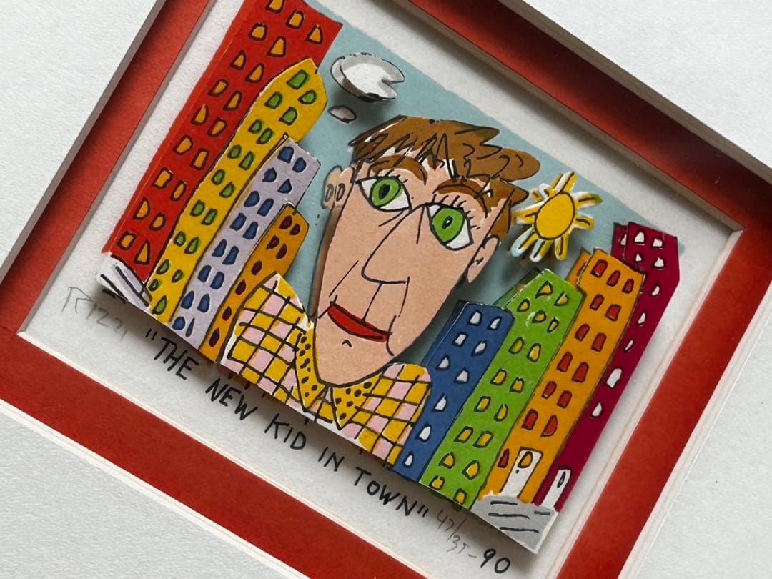 直筆サイン入り　ジェームズ・リジィ JAMES RIZZI 3Dアート