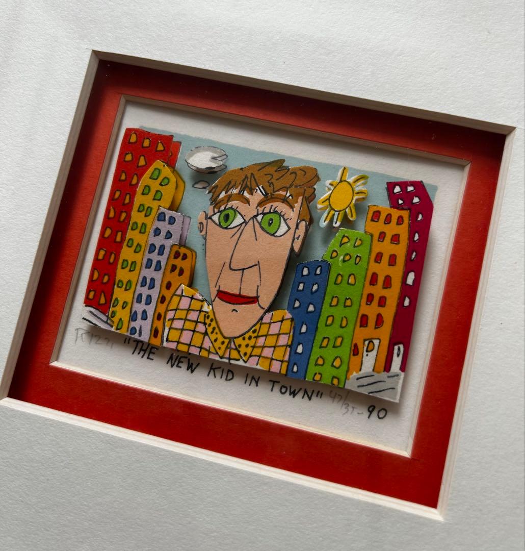 直筆サイン入り　ジェームズ・リジィ JAMES RIZZI 3Dアート