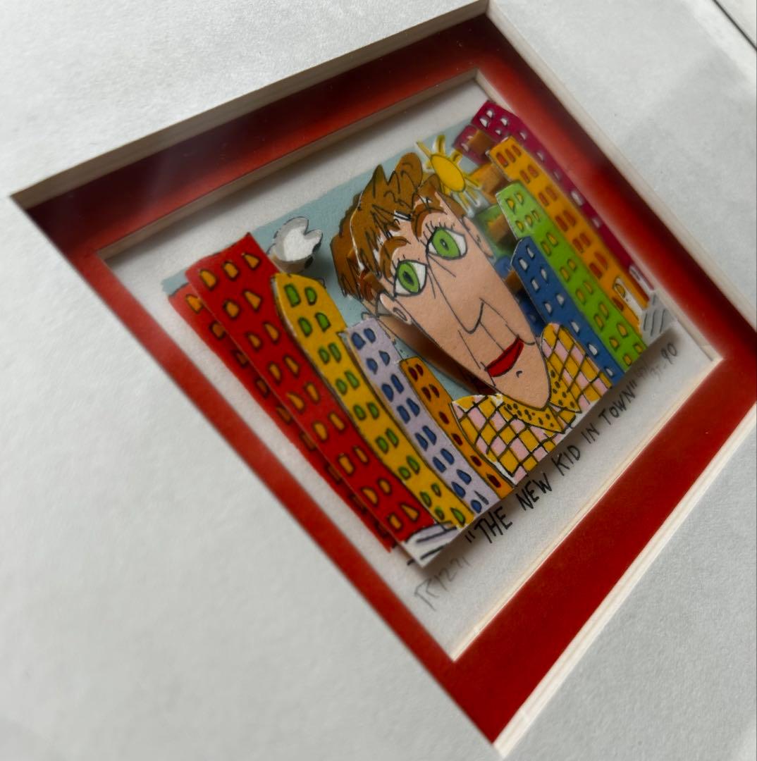 直筆サイン入り　ジェームズ・リジィ JAMES RIZZI 3Dアート