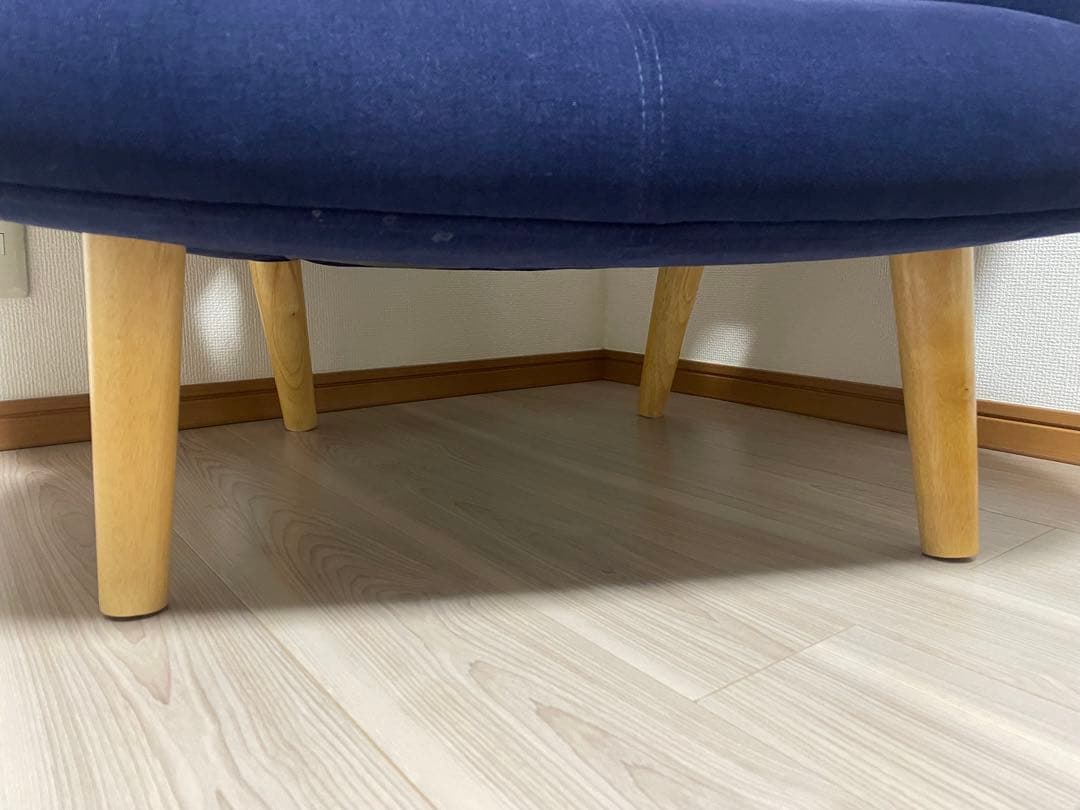 ボーコンセプト nendo 1Pワイド ソファ 青ファブリック