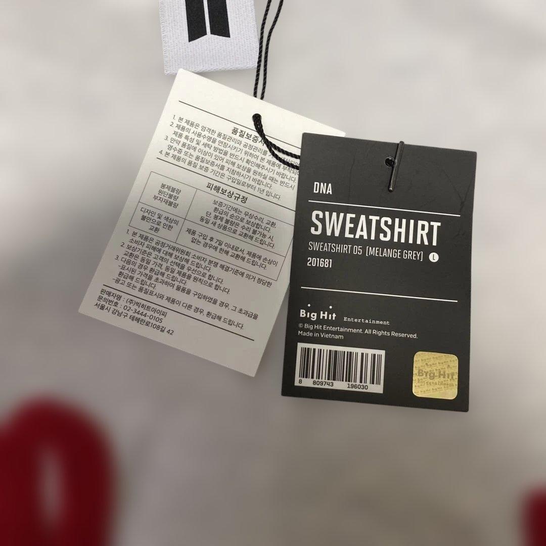 BTS POP-UP ポップアップ　スウェット　LOVE DNA ジミン　限定品