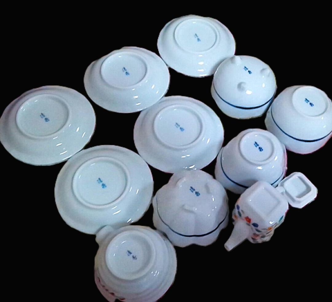 新品木箱入11点 有田焼 清秀 小付鉢&小皿&醬油差し