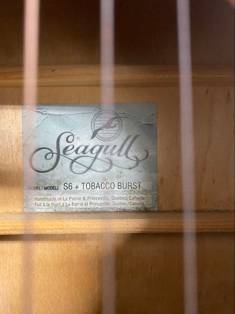 Seagull（シーガル)S6 TOBACCO BURST アコギ