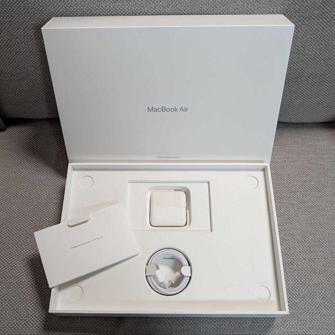 【美品】MacBook Air 2020 M1 512GB スペースグレイ