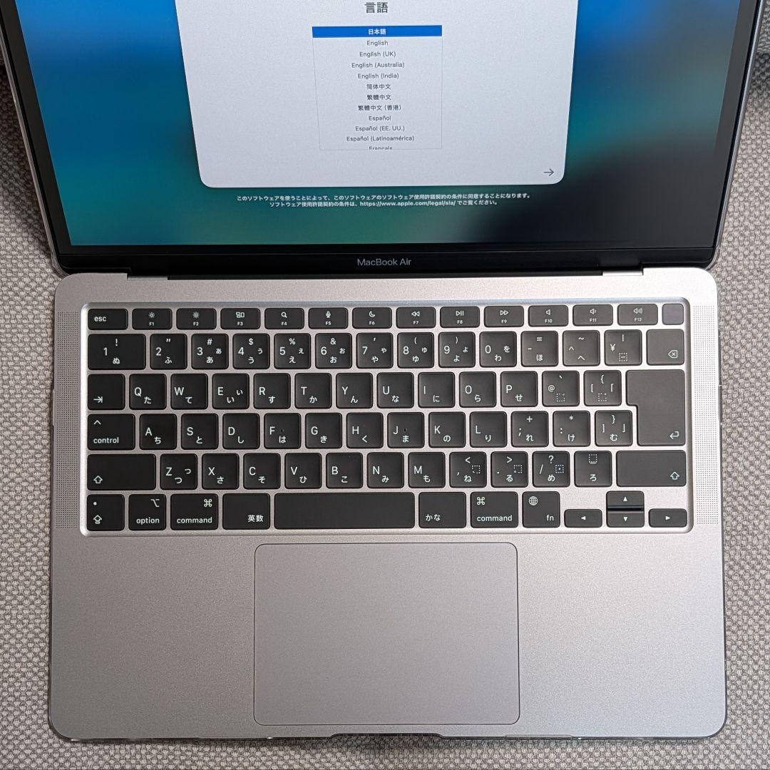 【美品】MacBook Air 2020 M1 512GB スペースグレイ