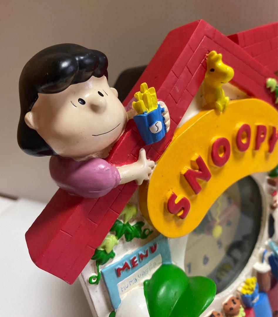 ヴィンテージ レア　snoopy スヌーピー 陶器　壁掛け時計