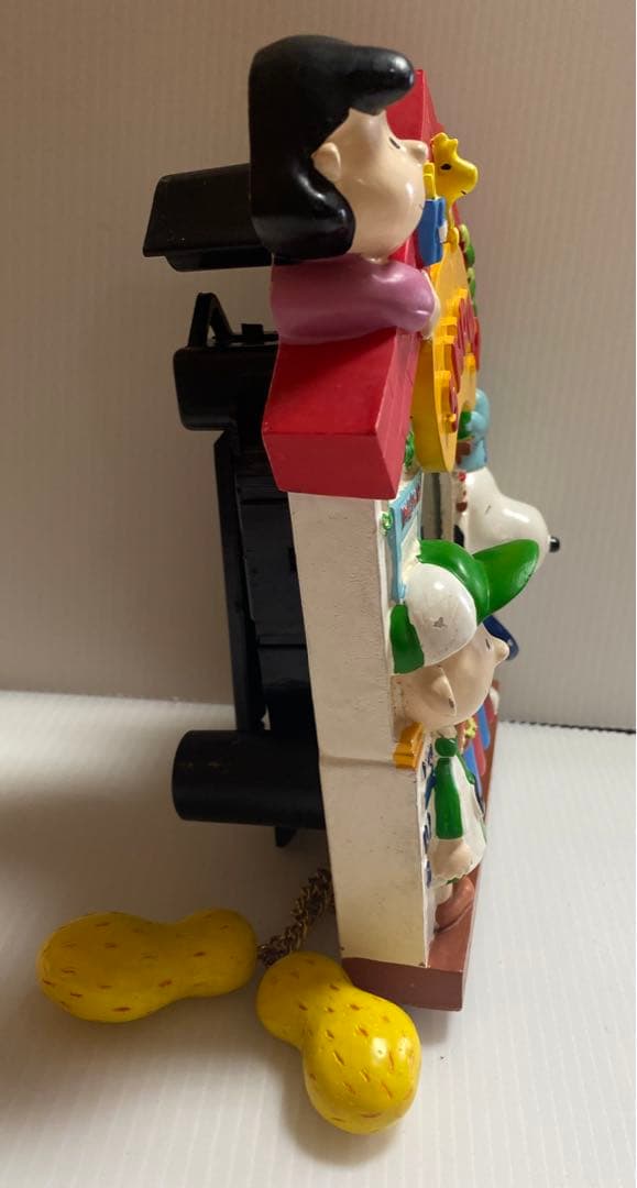 ヴィンテージ レア　snoopy スヌーピー 陶器　壁掛け時計