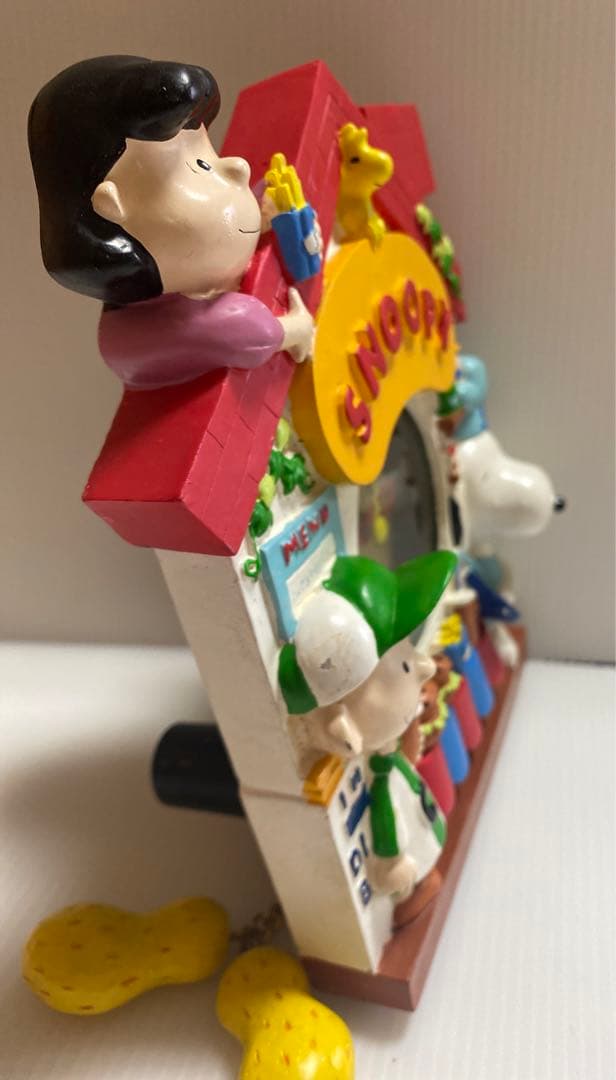 ヴィンテージ レア　snoopy スヌーピー 陶器　壁掛け時計