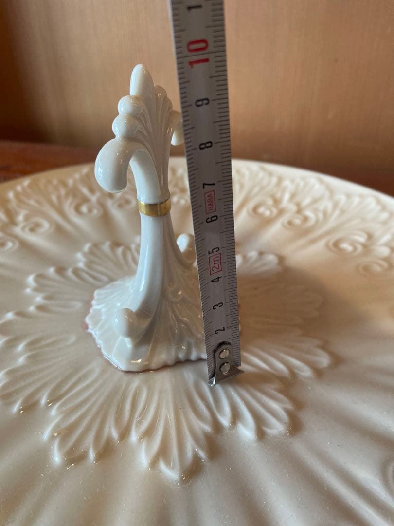 きのこ　ケーキスタンド デザートスタンド　24k ゴールドバックスタンプ