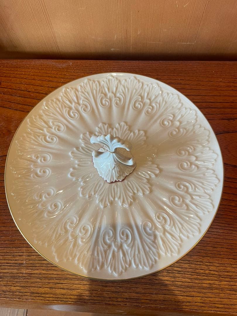 きのこ　ケーキスタンド デザートスタンド　24k ゴールドバックスタンプ