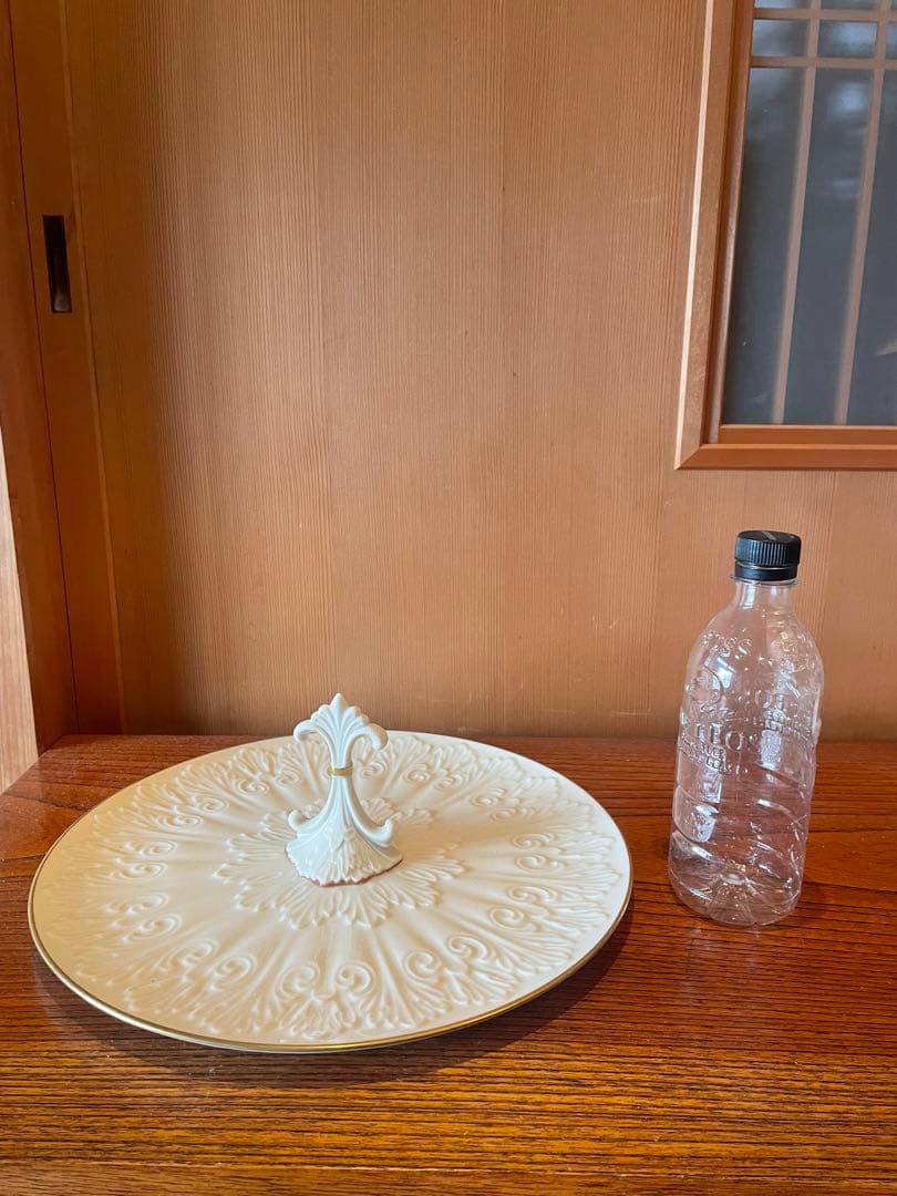 きのこ　ケーキスタンド デザートスタンド　24k ゴールドバックスタンプ