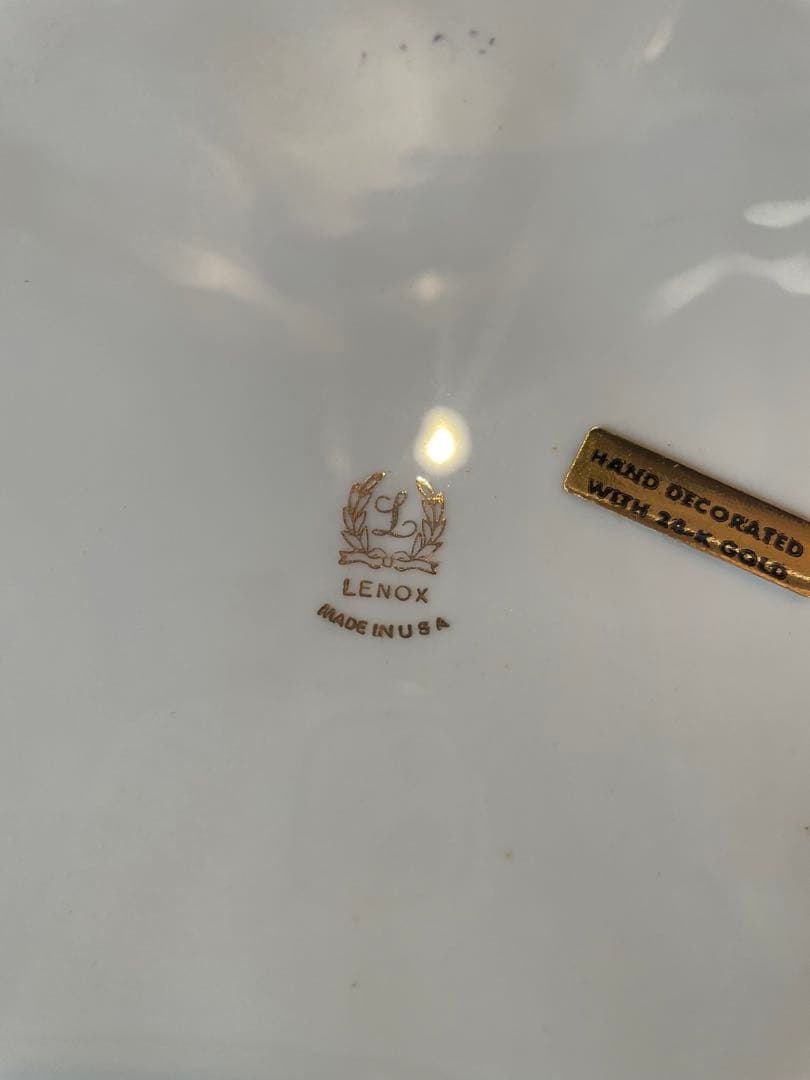 きのこ　ケーキスタンド デザートスタンド　24k ゴールドバックスタンプ