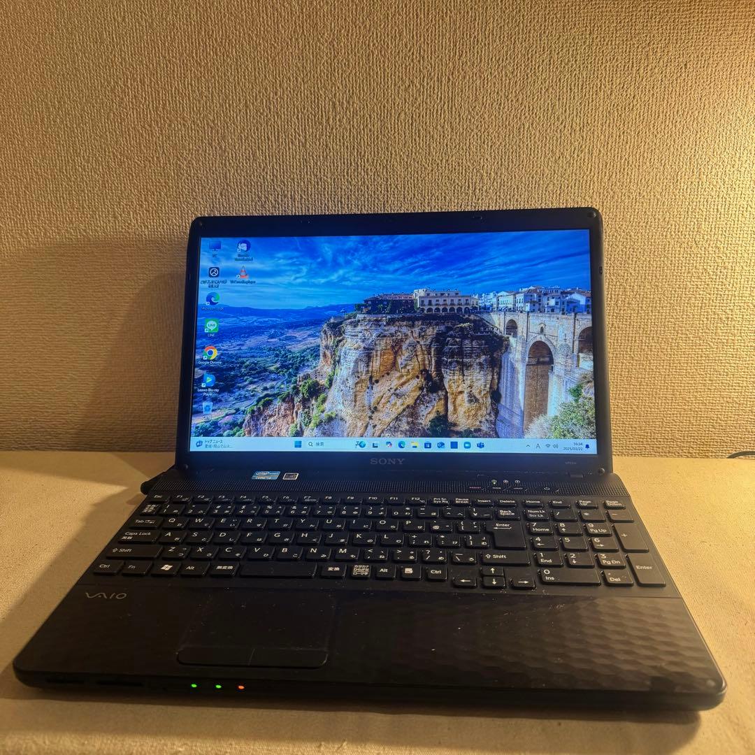 ソニー　バイオ　Win11 大容量HDD キラキラ黒 DVDドライブ付